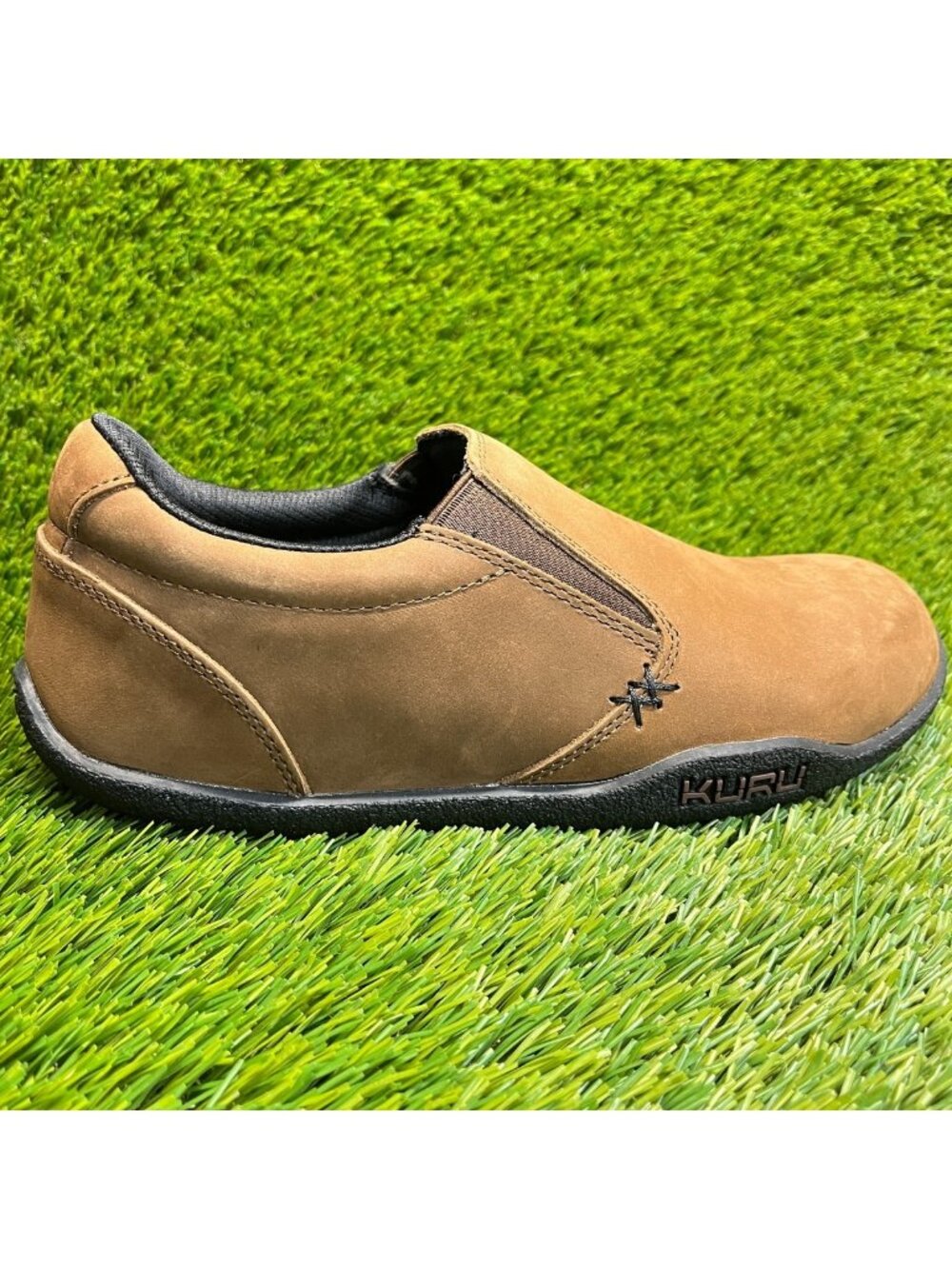 Kuru Kivi Womens Size 8.5D Brown Classic Walking Outdoor Leather Slip On Shoes